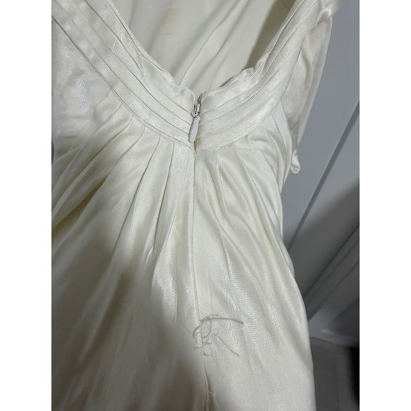 BCBGMAXAZRIA White Embellished Draped Mini Dress XXS - Picture 14 of 16